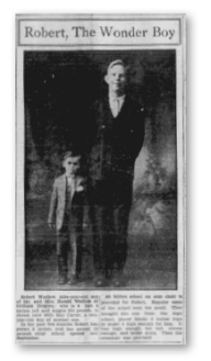 This newspaper article shows Robert posing at age 9 with another boy his age - photo 23