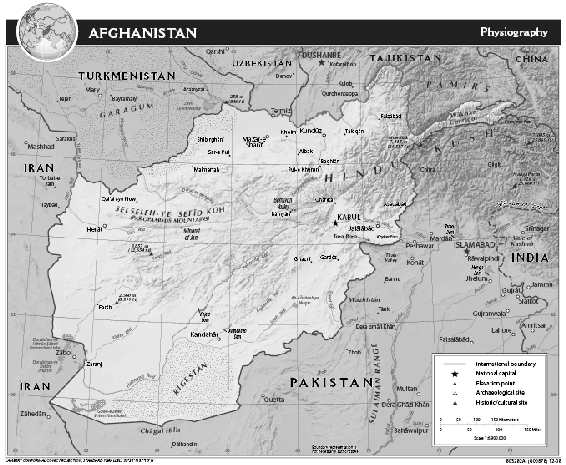 CIA Afghanistan Physiography 2009 Source United States Central Intelligence - photo 5