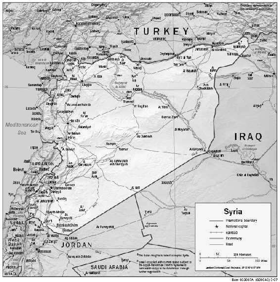 CIA Syria Physiography 2007 Source United States Central Intelligence - photo 4