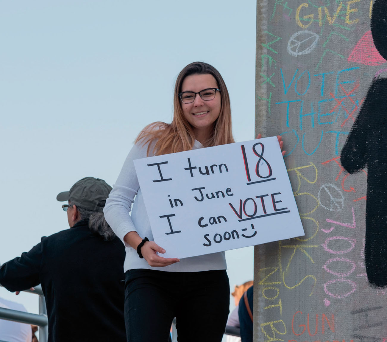 A Florida teen demonstrated at the March for Our Lives rally in Tampa Florida - photo 5