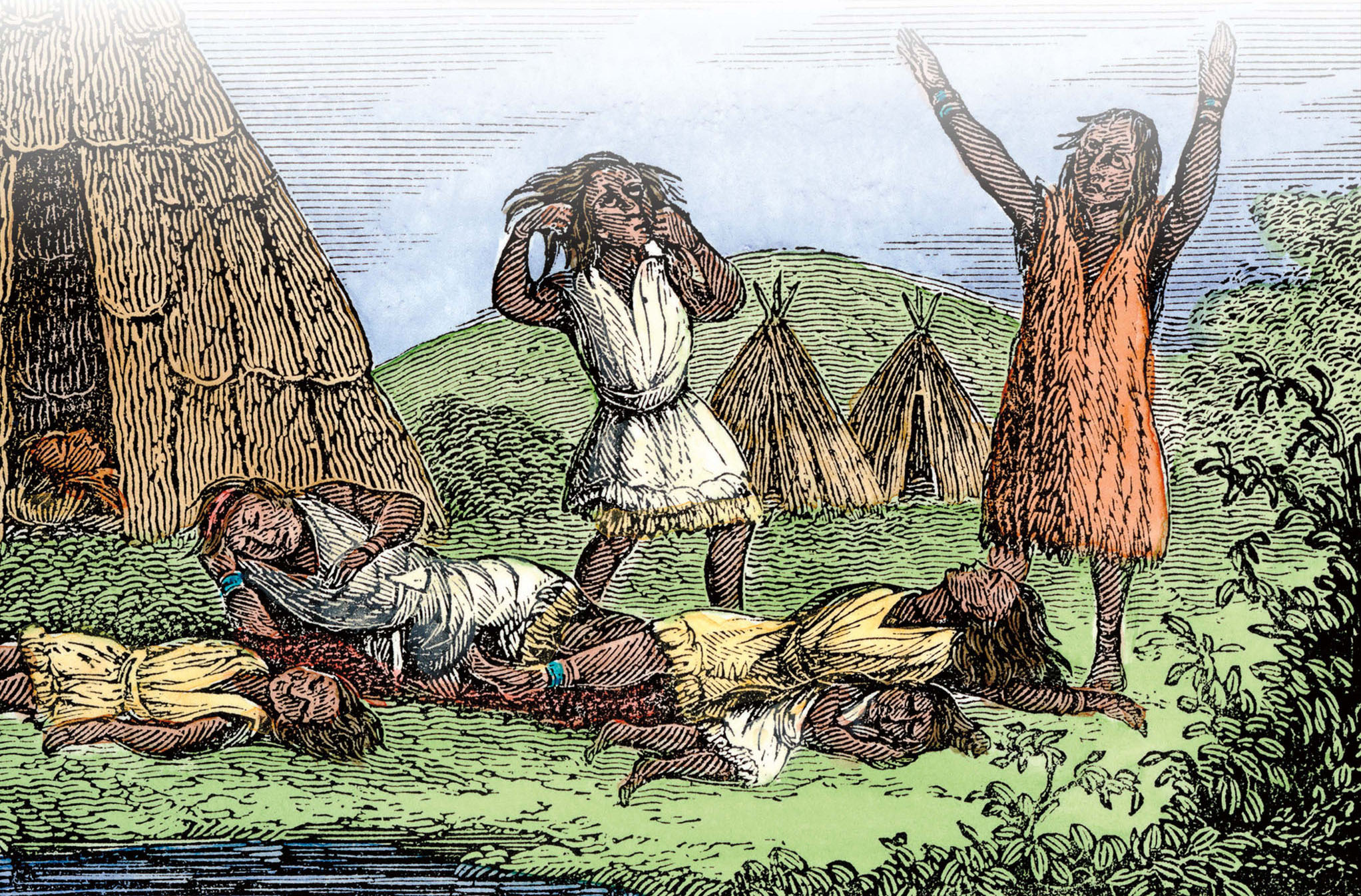 Smallpox killed many people in the Wampanoag tribe in Massachusetts in the - photo 8