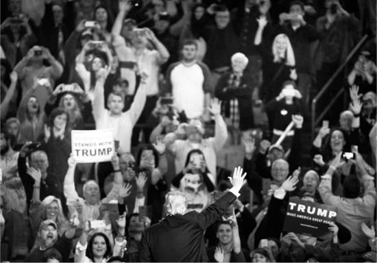 TY WRIGHT FOR THE NEW YORK TIMES Donald Trump at a 2016 campaign rally in - photo 3