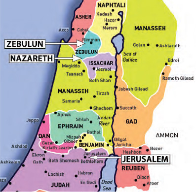 Illus 02 The tribal map of Israel Base map credit Mark Barry 2008 Text boxes - photo 4