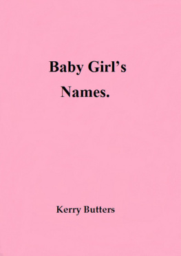 Kerry Butters - Baby Girls Names.