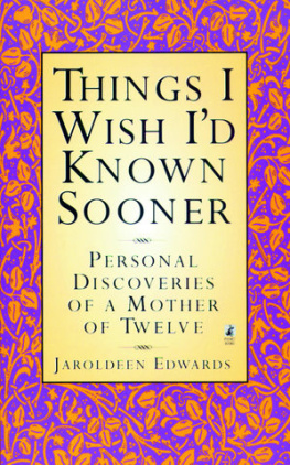 Jaroldeen Edwards - Things I Wish Id Known Sooner