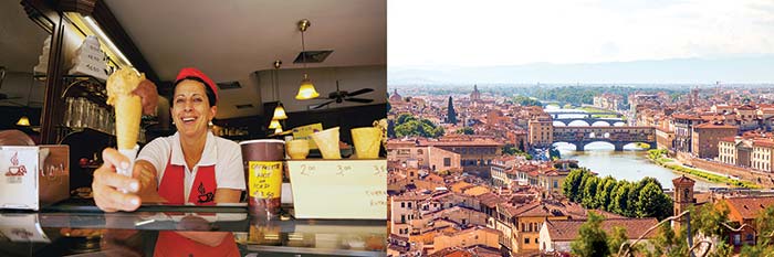 Florence has Italys best gelato Piazzale Michelangelo awards visitors with a - photo 7