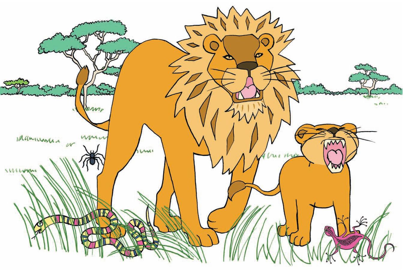 Daddy lets do Lion Pose Stick out our tongues and roar Then could you - photo 16