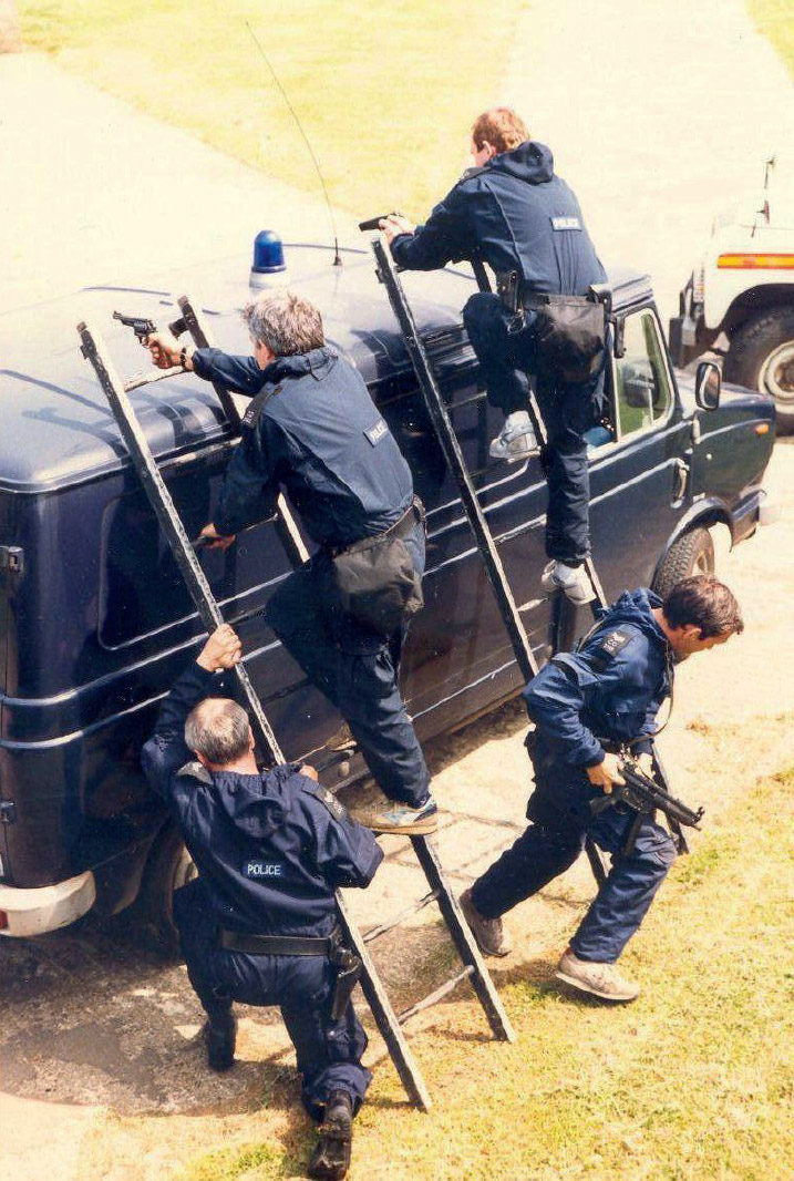 Making do with nothing in the early days Black team practises bus assaults - photo 2