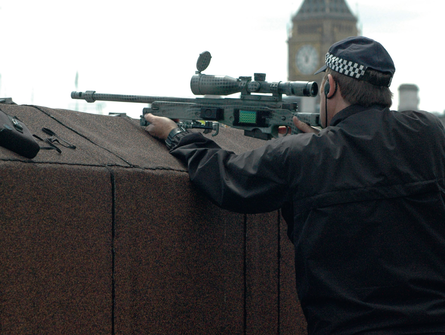 Manning a counter-sniper position overlooking Horse Guards Parade Whitehall - photo 11