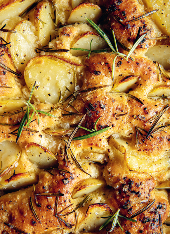 FOCACCIA WITH POTATOES AND ROSEMARY SERVES 8 This bread dough not only - photo 6