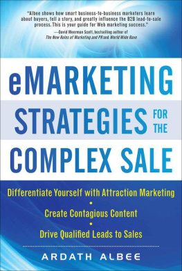 Ardath Albee eMarketing Strategies for the Complex Sale