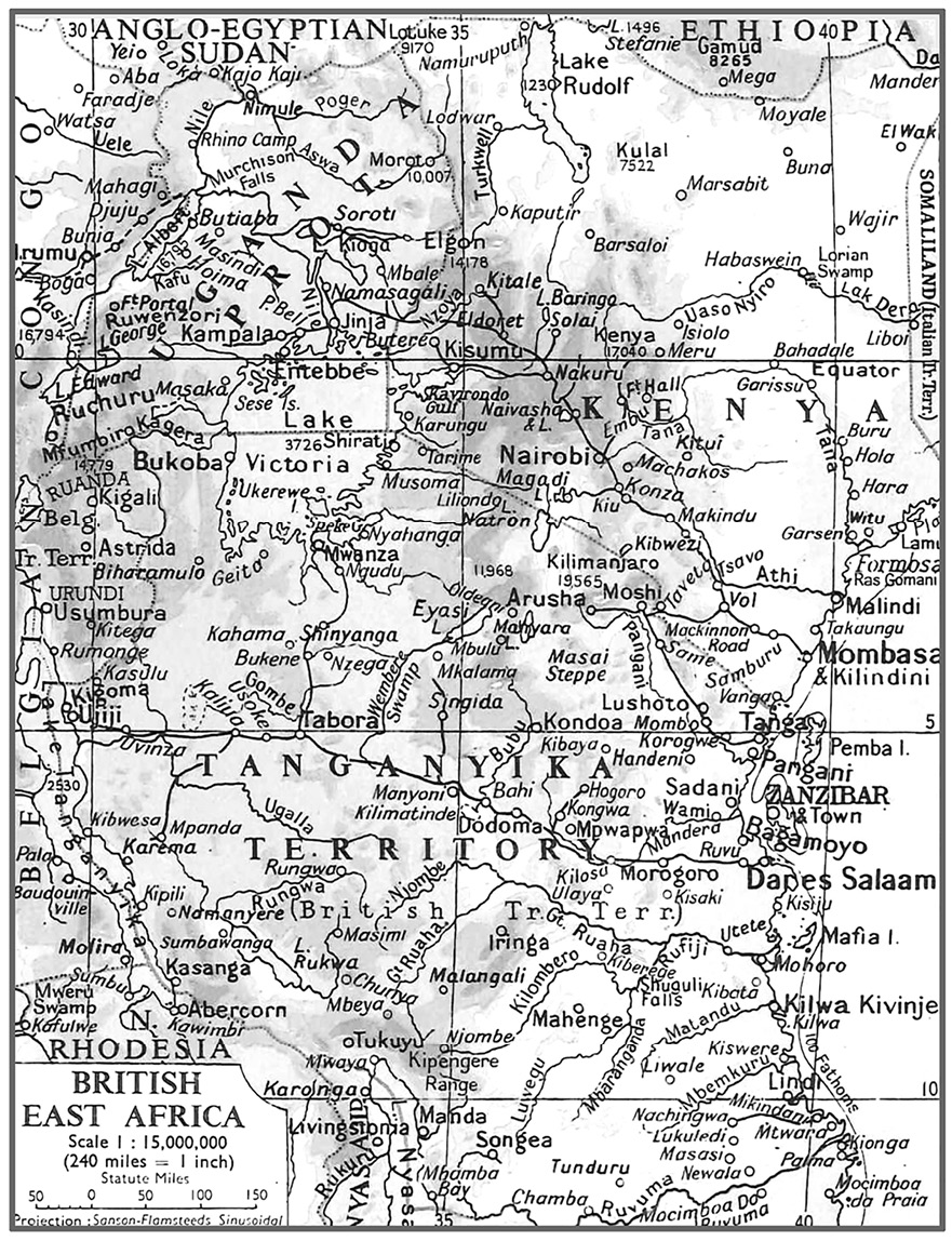 British East Africa Philips Modern School Atlas 1952 Preface Frequently in - photo 3