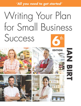 Ian Birt - Writing Your Plan for Small Business Success