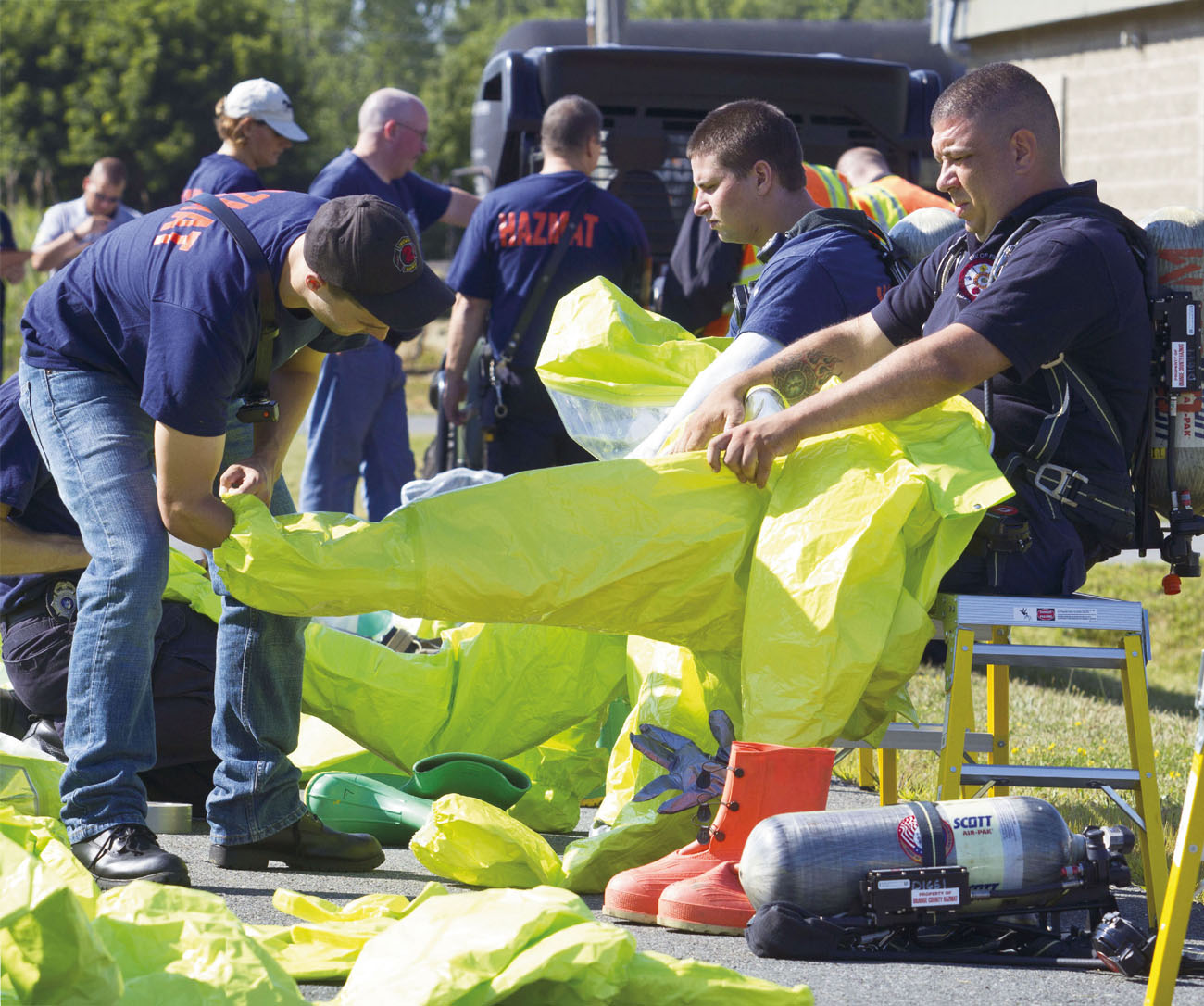 Becoming familiar with the equipment is an important part of hazmat training - photo 4