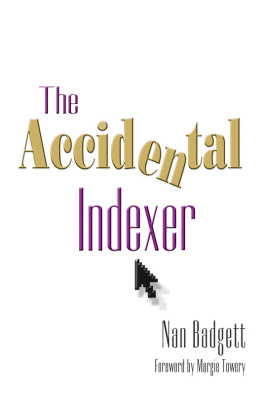 Nan Badgett The Accidental Indexer