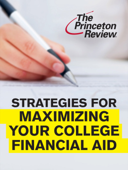Kalman Chany - Strategies for Maximizing Your College Financial Aid