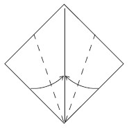 Fold two edges to meet at the crease Turn over The finished Kite - photo 3