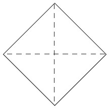 Fold in half corner to corner both ways Unfold Fold the top and bottom - photo 4