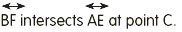 This is read as line BF intersects line AE at point C Two intersecting - photo 9