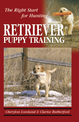 Clarice Rutherford Retriever Puppy Training: The Right Start for Hunting