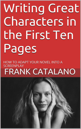 Frank Catalano - Writing Great Characters in the First Ten Pages