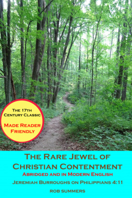 Rob Summers - The Rare Jewel of Christian Contentment: Abridged and in Modern English