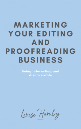 Louise Harnby - Marketing Your Editing & Proofreading Business