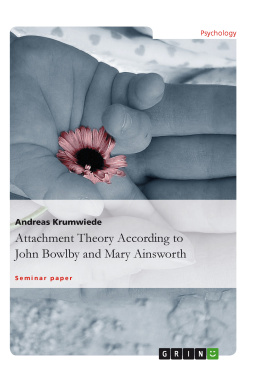 Andreas Krumwiede - Attachment Theory According to John Bowlby and Mary Ainsworth