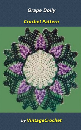 Vintage Crochet - Grape Doily Vintage Crochet Pattern