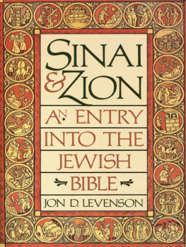 Jon D. Levenson Sinai and Zion