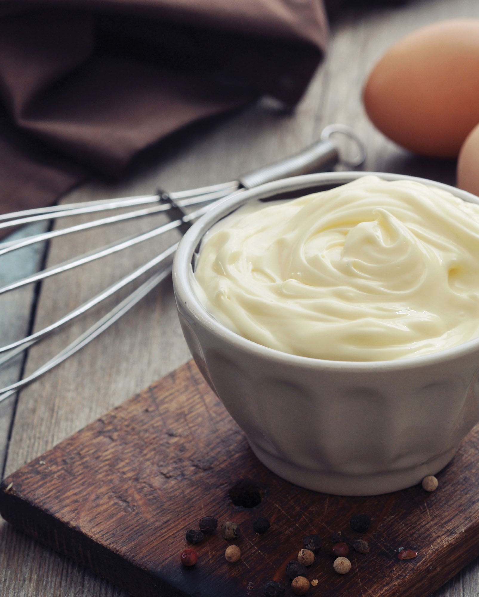 Homemade Mayo with Egg Mayonnaise is made of three ingredients egg yolk oil - photo 3