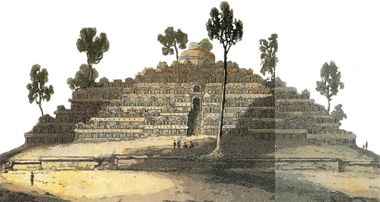 The very first published view of Borobudur which appeared in the second - photo 2