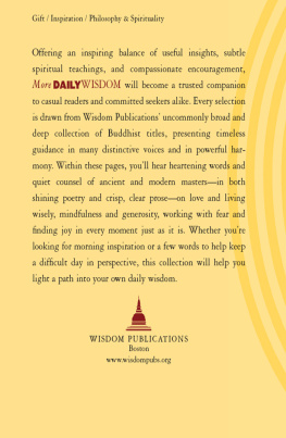 Josh Bartok More Daily Wisdom: 365 Buddhist Inspirations