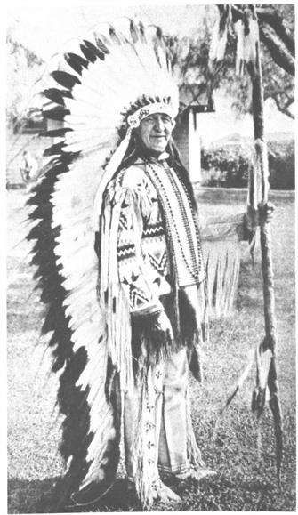 CHIEF STANDING BEAR IN FULL REGALIA 1933 by Luther Standing Bear Renewal - photo 2