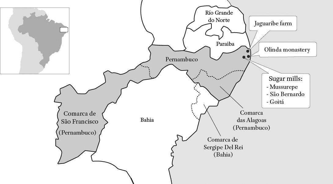 Map 1 Between 1817 and 1848 the province of Pernambuco lost a large part of - photo 3