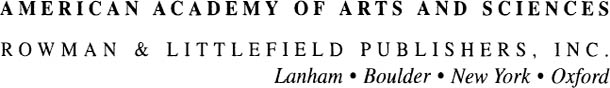 ROWMAN LITTLEFIELD PUBLISHERS INC Published in the United States of America - photo 1