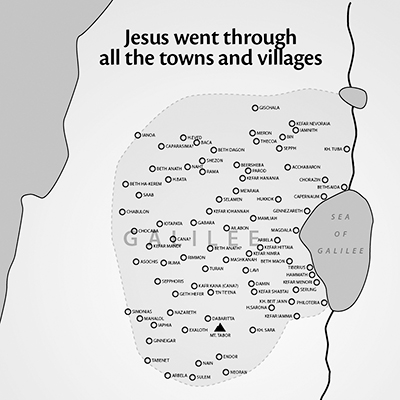 Map 11 Some of the 175 towns and villages of Galilee that according to - photo 3