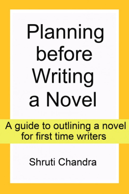 Shruti Chandra Planning Before Writing a Novel