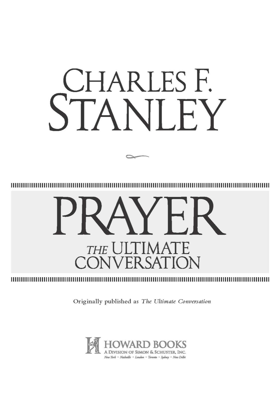 Prayer The Ultimate Conversation - image 1