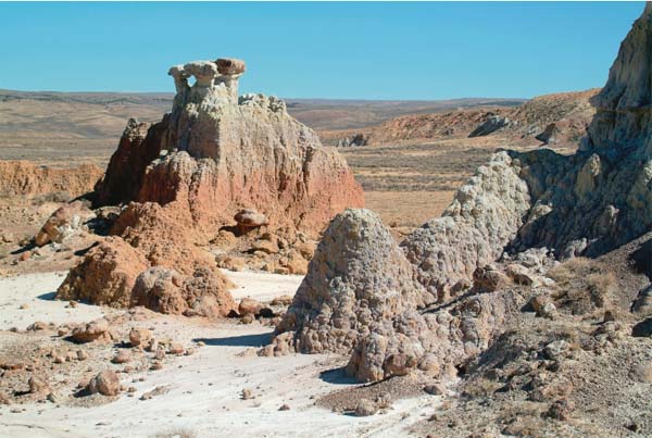 Washakie Formation hoodoos eroding Carbon County Wyoming 2003 Sandstone - photo 8