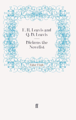 F. R. Leavis Dickens The Novelist