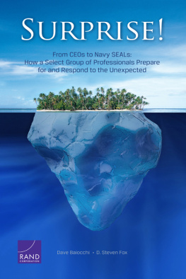 Dave Baiocchi - Surprise!: From CEOs to Navy SEALs: How a Select Group of Professionals Prepare for and Respond to the Unexpected