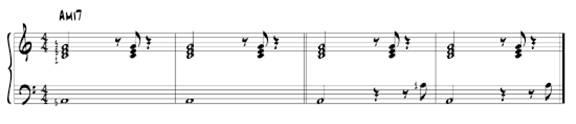 Here the voicing technique used for the A minor 7th chord is the same as in - photo 4