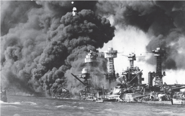 Japanese bombs sank the USS West Virginia at Pearl Harbor BEGINNINGS OF WAR - photo 1