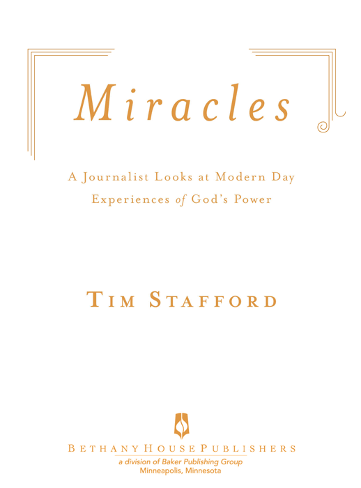 2012 by Timothy Stafford Published by Bethany House Publishers 11400 Hampshire - photo 1