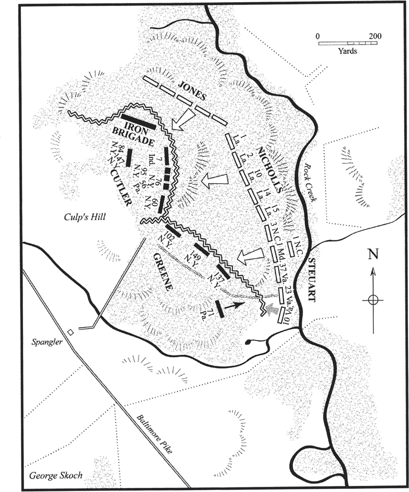 Day 2 Johnsons Division Attacks Culps Hill Day 3 The Final Attacks on Culps - photo 18