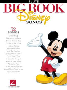 Hal Leonard Corp. - The Big Book of Disney Songs (Songbook): Flute