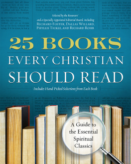 Renovare - 25 Books Every Christian Should Read