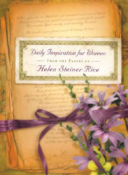 Helen Steiner Rice Daily Inspiration for Women: From the Poetry of Helen Steiner Rice