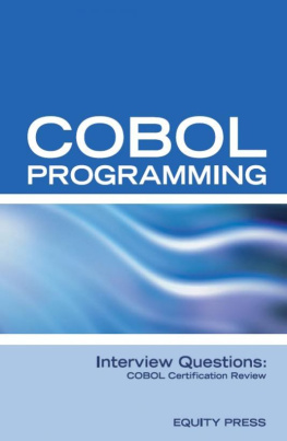 Equity Press - COBOL Programming Interview Questions: COBOL Job Interview Preparation